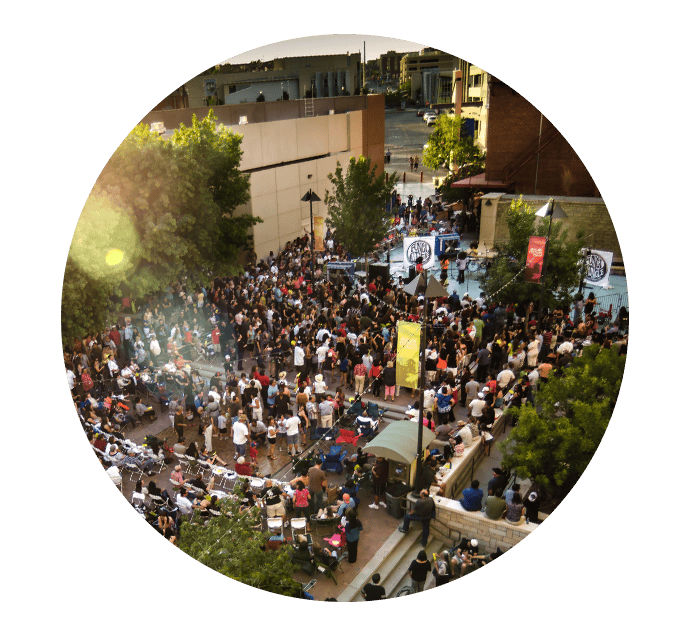 Arts Festival Plaza Festival Downtown Crowd