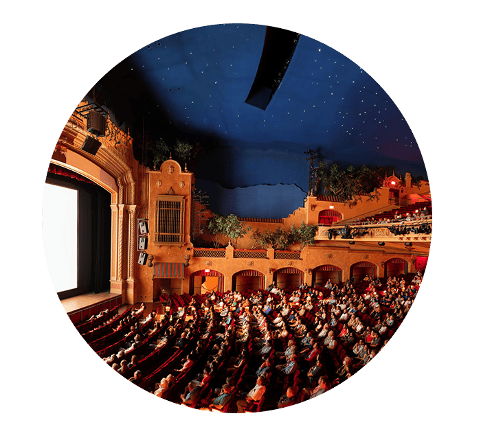 Plaza Theatre Panoramic View of Inside Seating